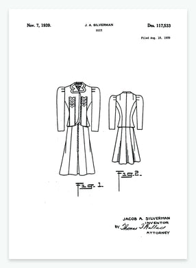 Spadseredragt | Smukt patent til din væg | plakat | poster - decoARTE