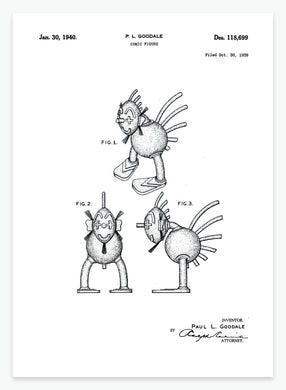 Sjov figur | Smukt patent til din væg | plakat | poster - decoARTE