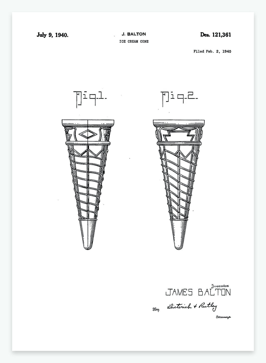 isvaffel | PATENTPLAKAT - decoARTE