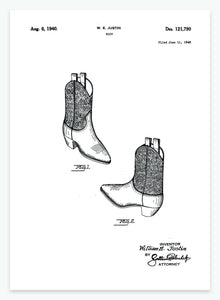 Støvle | Smukt patent til din væg | plakat | poster - decoARTE