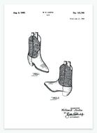 Støvle | Smukt patent til din væg | plakat | poster - decoARTE