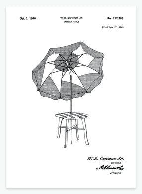 Paraply | Smukt patent til din væg | plakat | poster - decoARTE