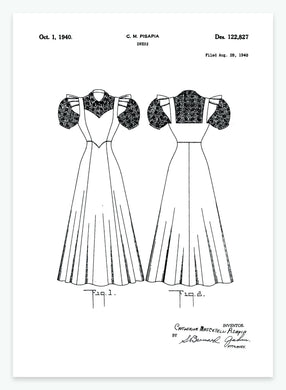 Kjole | Smukt patent til din væg | plakat | poster - decoARTE