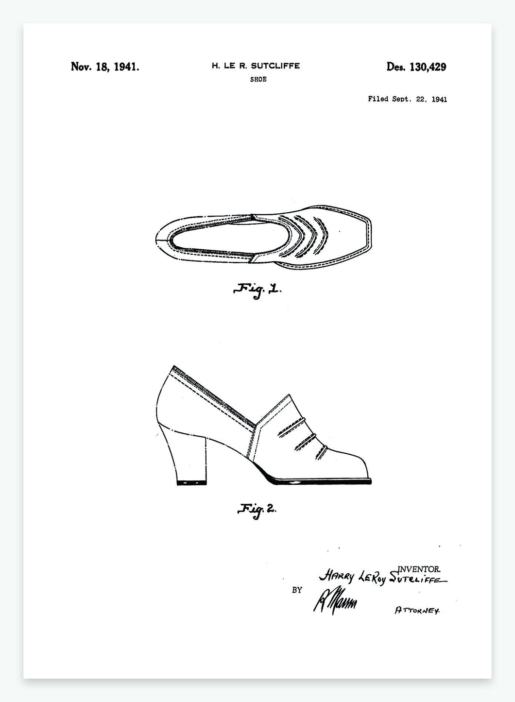 Sko | Smukt patent til din væg | plakat | poster - decoARTE