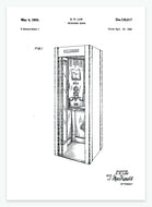 Telefonboks | Smukt patent til din væg | plakat | poster - decoARTE