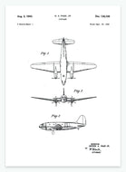 flyvemaskine | PATENTPLAKAT - decoARTE