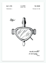 Indlæs billede til gallerivisning Svømmemaske | Smukt patent til din væg | plakat | poster - decoARTE
