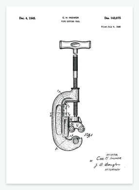 Rørskærer | Smukt patent til din væg | plakat | poster - decoARTE