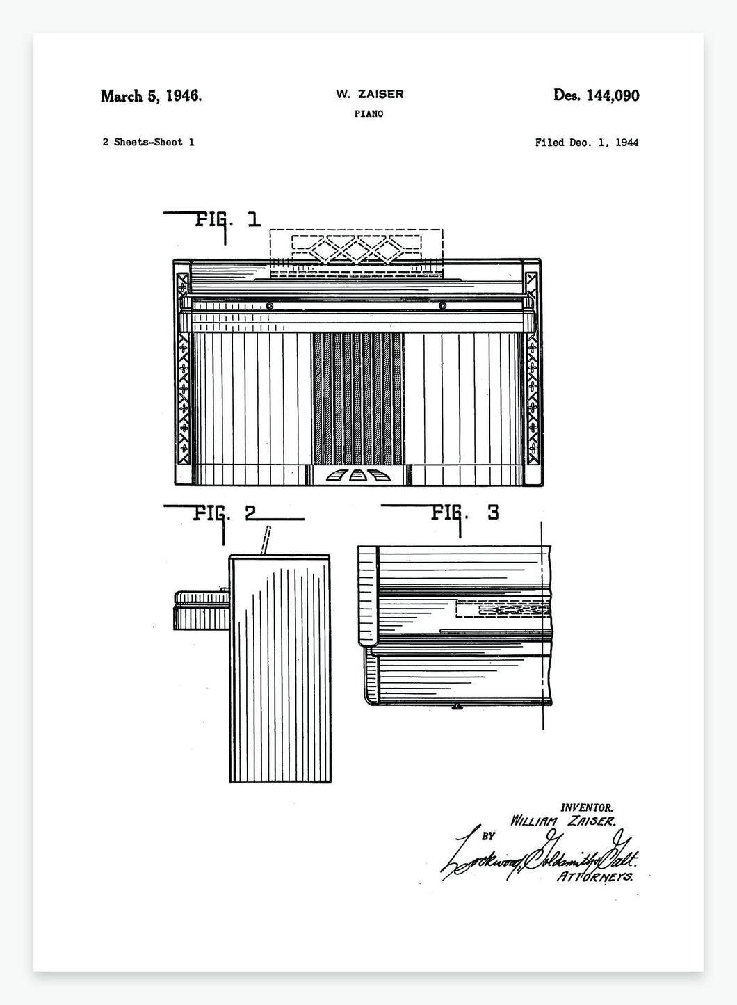 Klaver | Smukt patent til din væg | plakat | poster - decoARTE