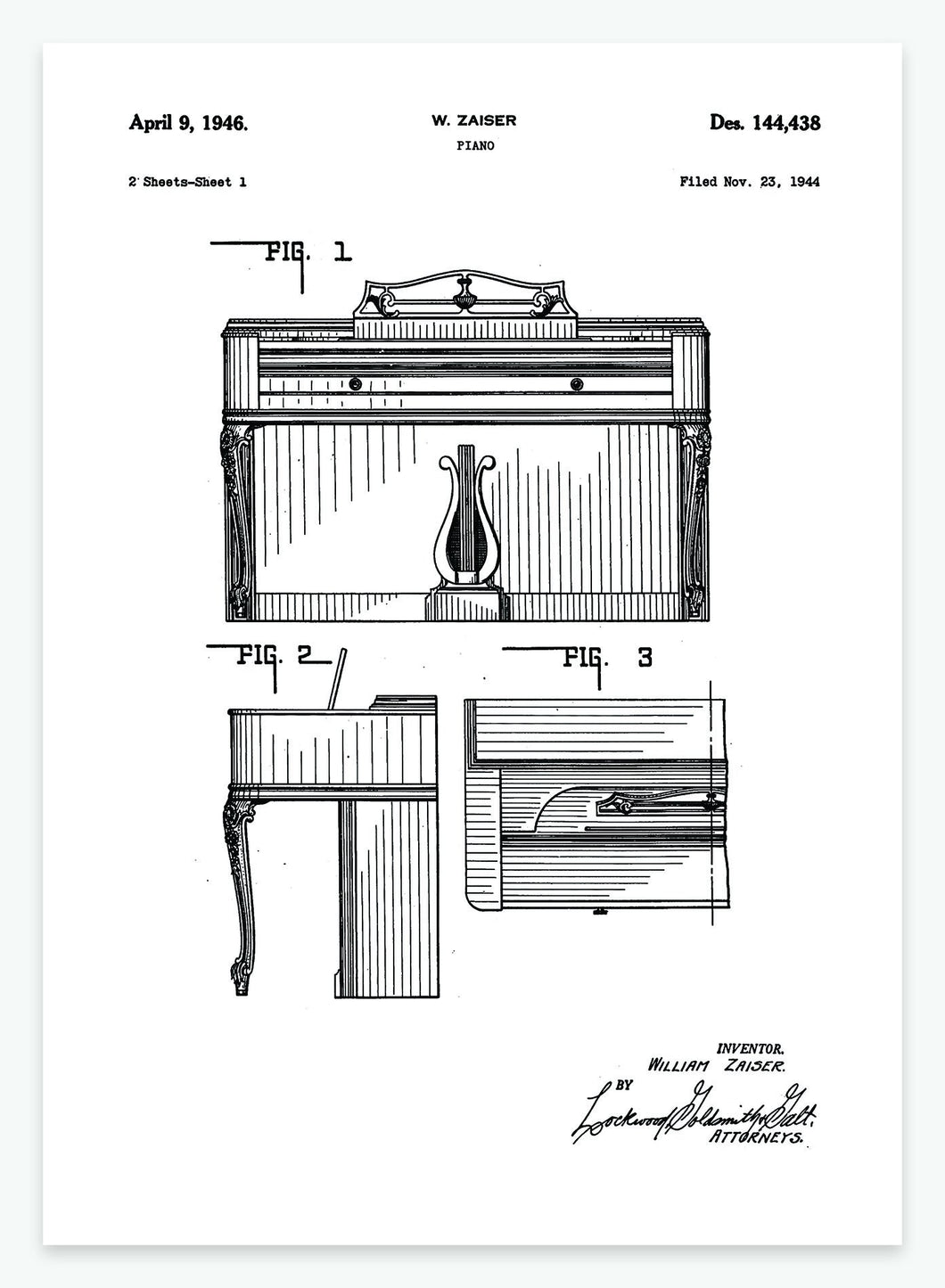 Klaver | Smukt patent til din væg | plakat | poster - decoARTE