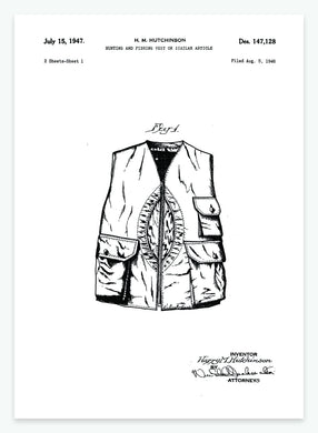 fiskevest | PATENTPLAKAT - decoARTE