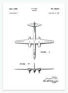 flyvemaskine | PATENTPLAKAT - decoARTE