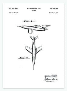 flyvemaskine | PATENTPLAKAT - decoARTE