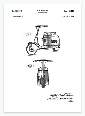scooter | PATENTPLAKAT - decoARTE
