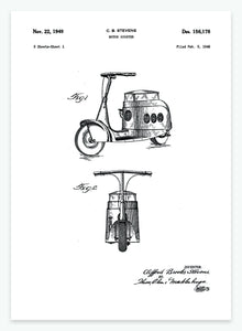 scooter | PATENTPLAKAT - decoARTE
