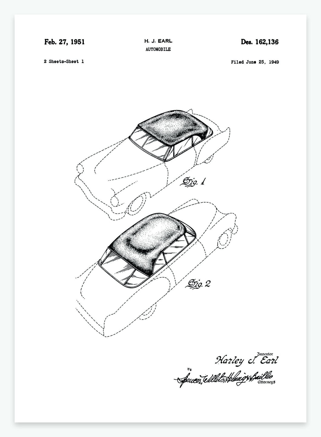 automobil | PATENTPLAKAT - decoARTE