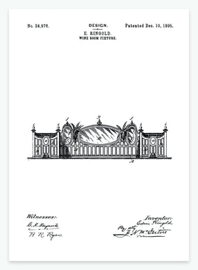 frontispiece til vinreol | PATENTPLAKAT - decoARTE