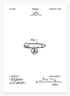 Sikkerhedsnål | Smukt patent til din væg | plakat | poster - decoARTE