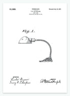 bordlampe | PATENTPLAKAT - decoARTE