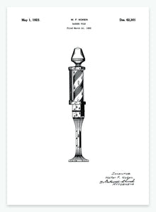 barberstang | PATENTPLAKAT - decoARTE