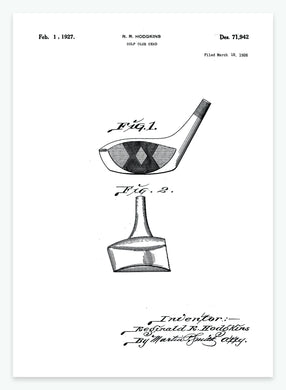 golfkølle | PATENTPLAKAT - decoARTE