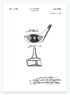 golfkølle | PATENTPLAKAT - decoARTE