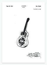 Indlæs billede til gallerivisning guitar | PATENTPLAKAT - decoARTE
