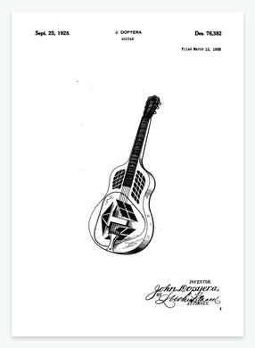 guitar | PATENTPLAKAT - decoARTE