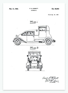 automobil | PATENTPLAKAT - decoARTE