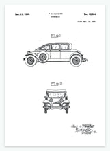 Indlæs billede til gallerivisning automobil | PATENTPLAKAT - decoARTE
