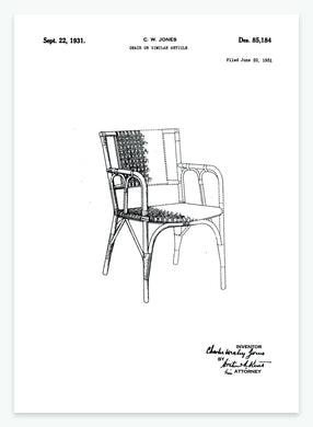Stol | Smukt patent til din væg | plakat | poster - decoARTE