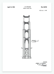 golden gate bridge | PATENTPLAKAT - decoARTE