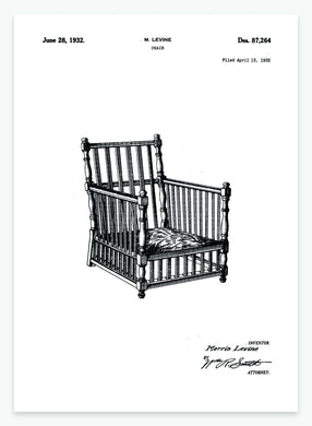 Stol | Smukt patent til din væg | plakat | poster - decoARTE