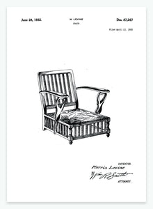 Stol | Smukt patent til din væg | plakat | poster - decoARTE