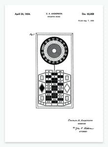 Roulette | Smukt patent til din væg | plakat | poster - decoARTE