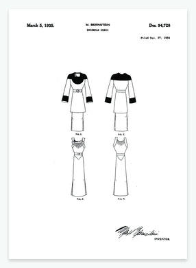 Kjole | Smukt patent til din væg | plakat | poster - decoARTE