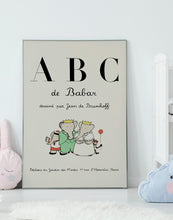 Indlæs billede til gallerivisning babar abc  |  JEAN DE BRUNHOFF - decoARTE
